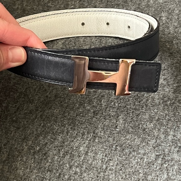 Authentic 💯🫶🏻 Hermès Black Belt Leather ❤️💯 - Picture 4 of 7